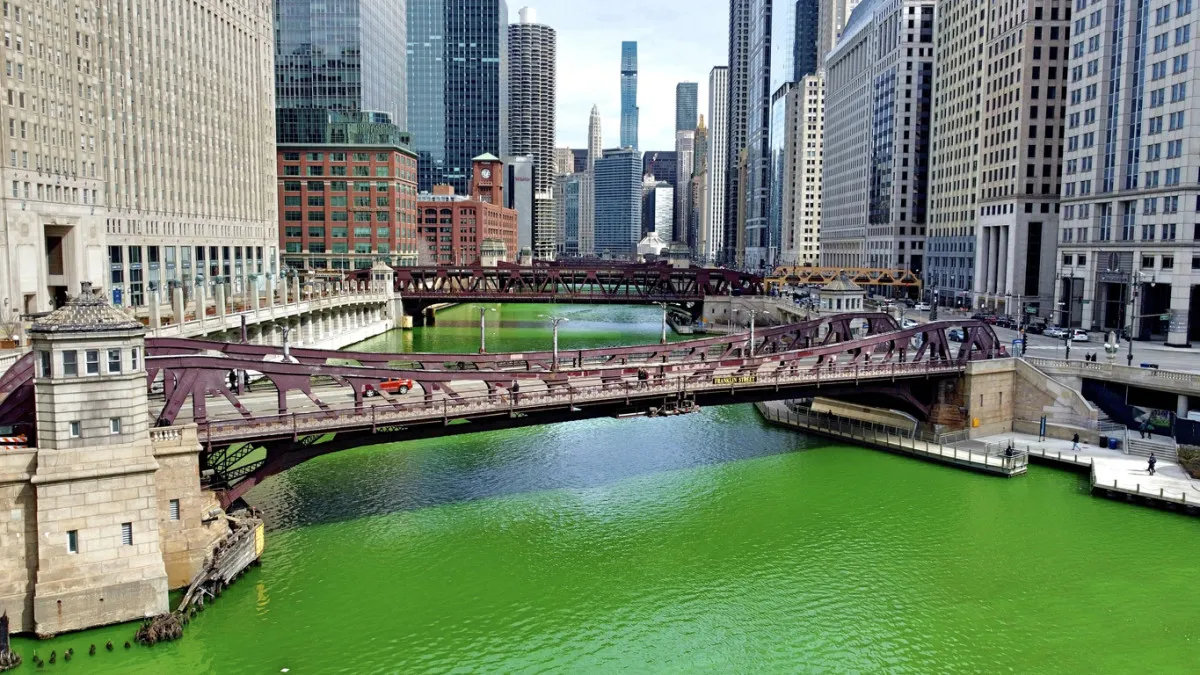chicago river green — US news
