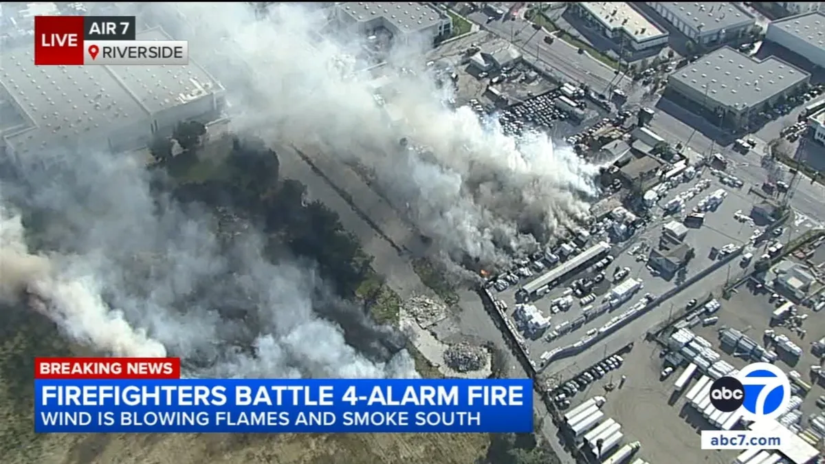 riverside fire — US news