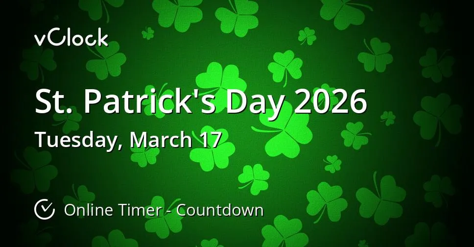 when is st patricks day 2026 — US news