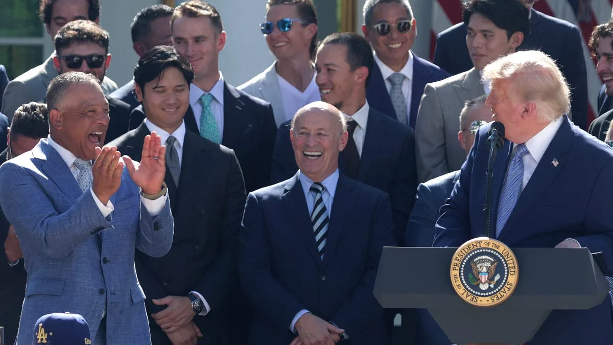 Trump hails Dodgers at second White House visit: 'One of the great brands'