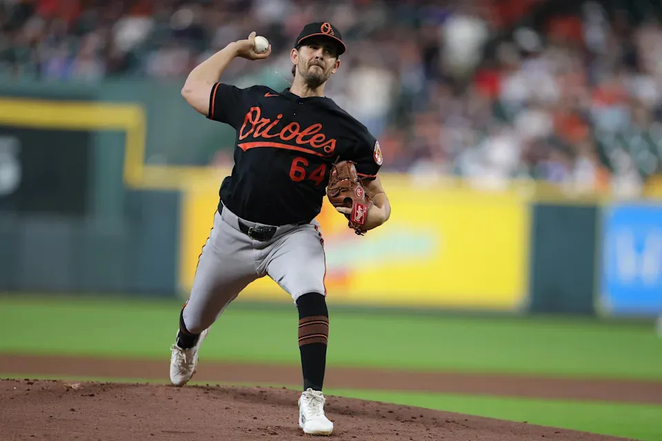 HOUSTON, TEXAS - JULY 17: <a class="link " href="https://sports.yahoo.com/mlb/players/11428/" data-i13n="sec:content-canvas;subsec:anchor_text;elm:context_link" data-ylk="slk:Dean Kremer;sec:content-canvas;subsec:anchor_text;elm:context_link;itc:0" data-yga="{"yLinkElement":"context_link","yModuleName":"content-canvas","yLinkText":"Dean Kremer","ySubModuleName":"anchor_text","yHasCommerce":false}" srcset=