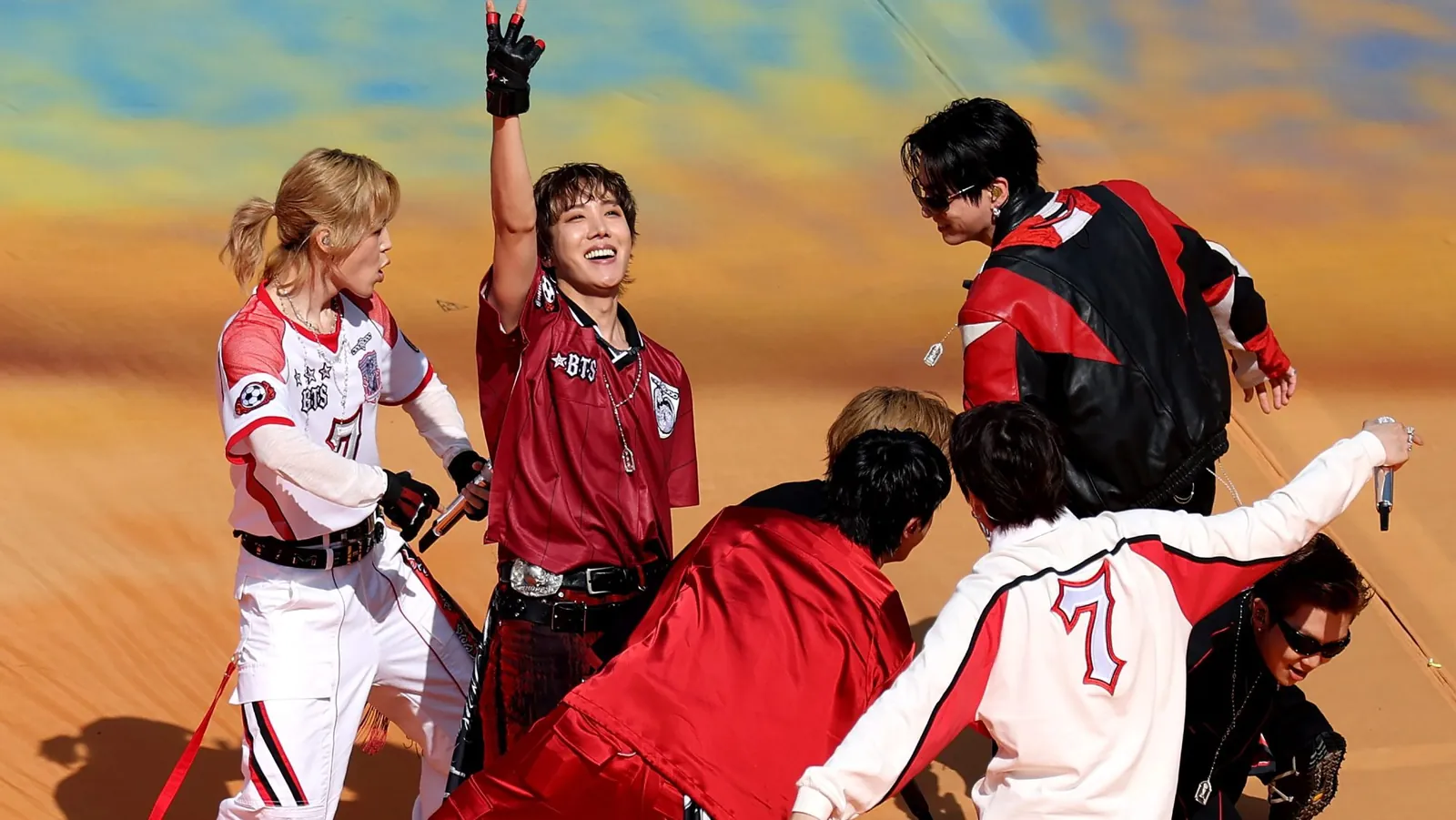 RM, Jin, Suga, J-Hope, Jimin, V and Jung Kook of BTS